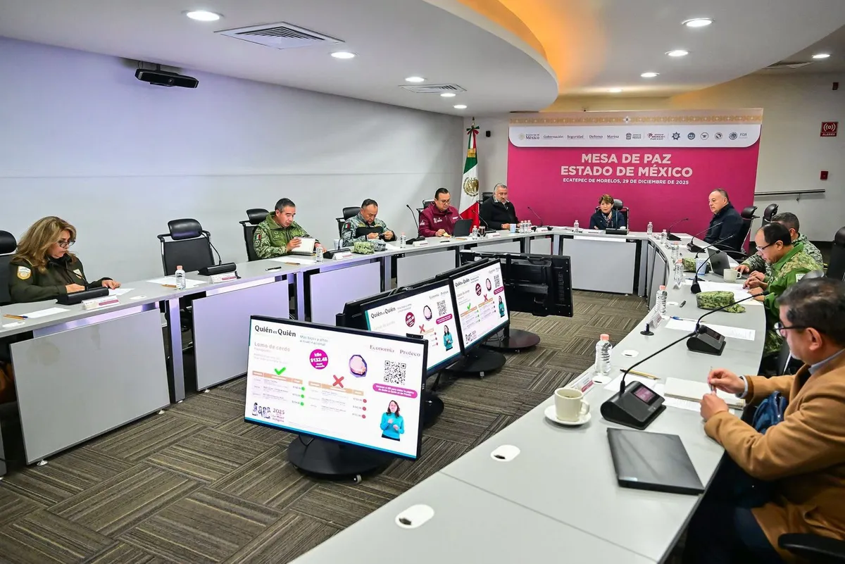 Reporta Edomex reducción de delitos de alto impacto y homicidios dolosos en 2025