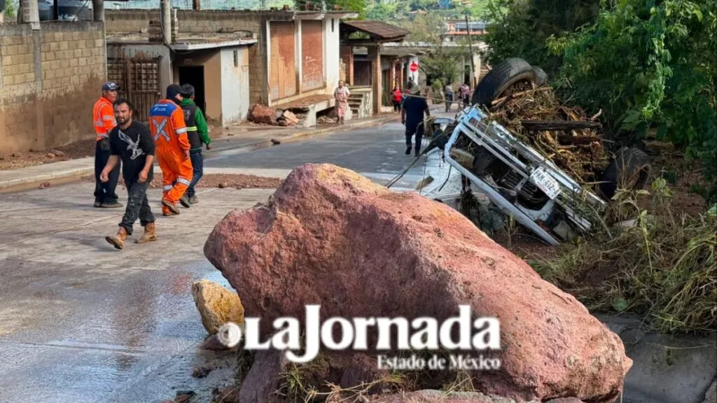 Tromba en Temascaltepec deja 22 casas dañadas; cuatro fueron desalojadas