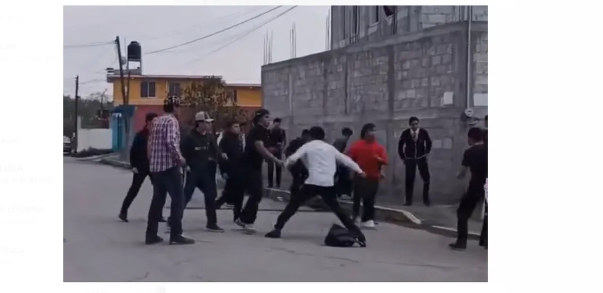[VIDEO]: Violencia en escuelas continúa se arma campal con detonaciones en San Martín de las Pirámides