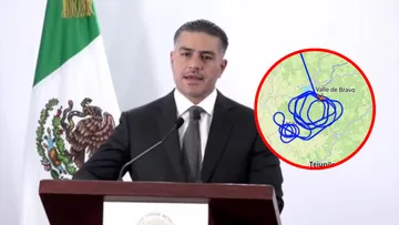 “No es un avión militar”: Harfuch explica por qué un dron de EU voló sobre el Estado de México.