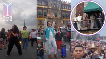 Fiebre Army; así esperaron las fans la salida de BTS al balcón de Palacio Nacional en México