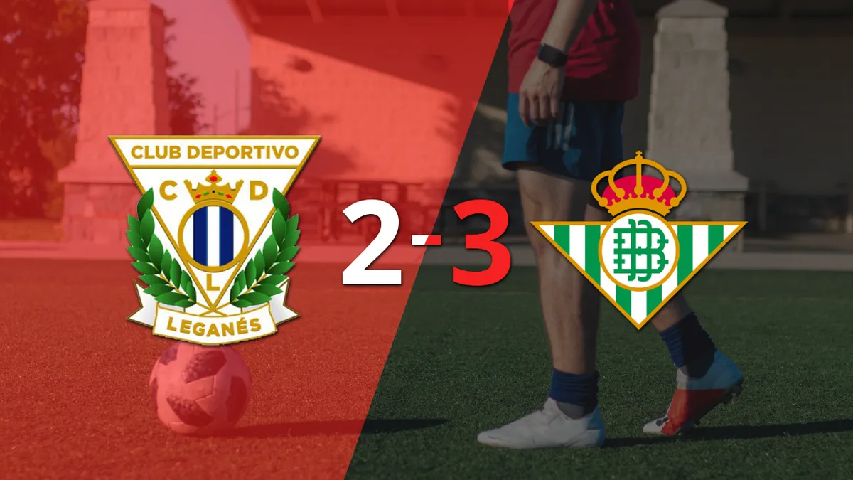Leganés no pudo con Betis pese al doblete de Daniel Raba