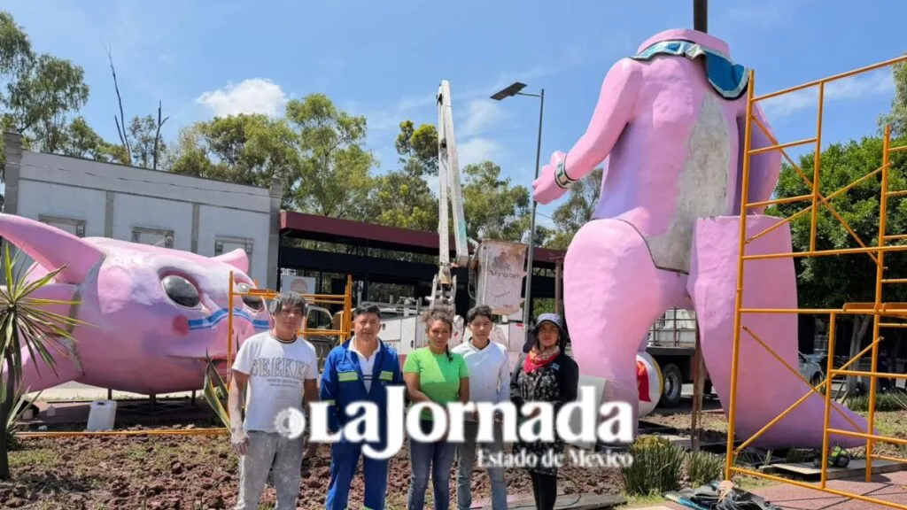 Monumental ajolote forma parte de corredor turístico en Ecatepec