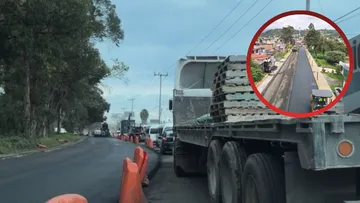Lluvias retrasan obras en la carretera México-Cuautla