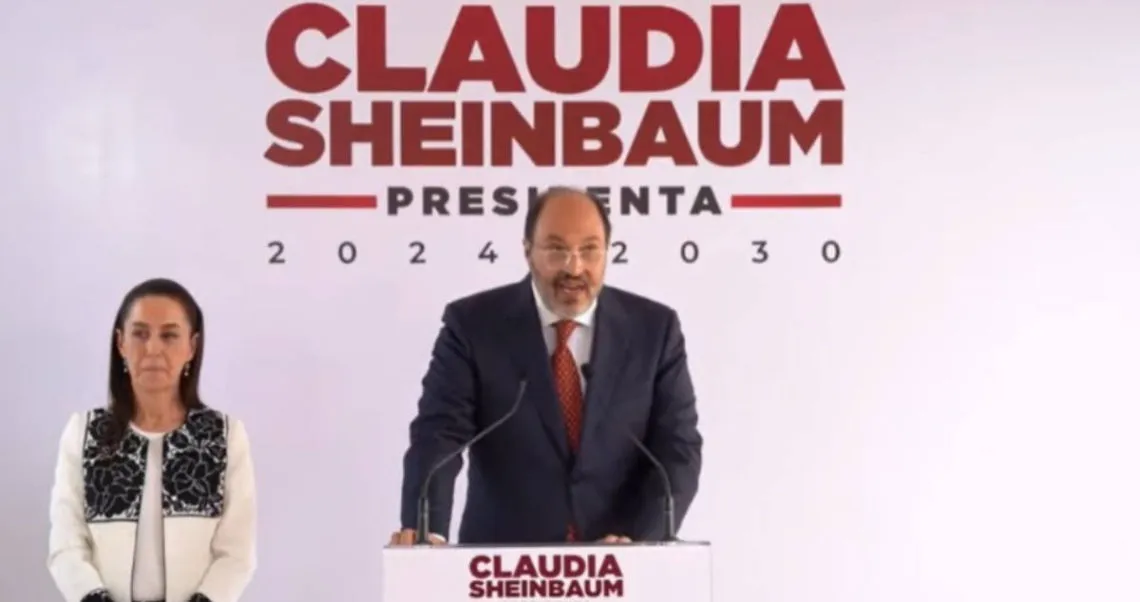 Claudia Sheibaum presenta a Lázaro Cárdenas Batel como Jefe de Oficina de la Presidencia