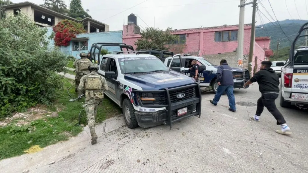 Policía detiene a tres hombres armados en la Sierra de Guadalupe, en Ecatepec