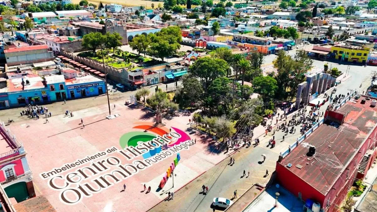 Cierran el Centro de Otumba por obras de embellecimiento urbano