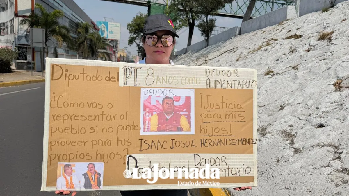 Diputado del PT es denunciado por presunto adeudo alimentario durante marcha 8M en Ecatepec