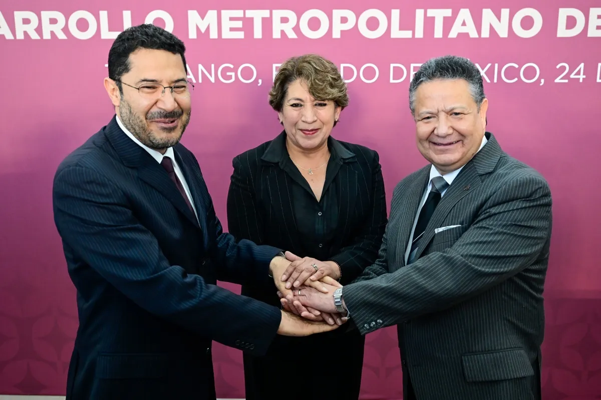 Gobernadores del EdoMéx, CDMX e Hidalgo acuerdan impulsar corredor logístico e industrial de Santa Lucía