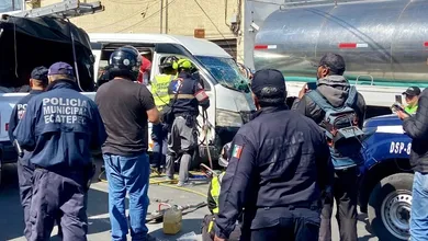 El accidente ocurrió en la avenida Morelos, en la colonia San Cristóbal Centro, municipio de Ecatepec.