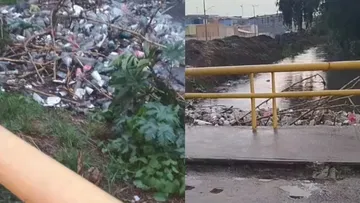 Habitantes de Jardines de San Miguel en Izcalli piden el retiro de tapón de basura