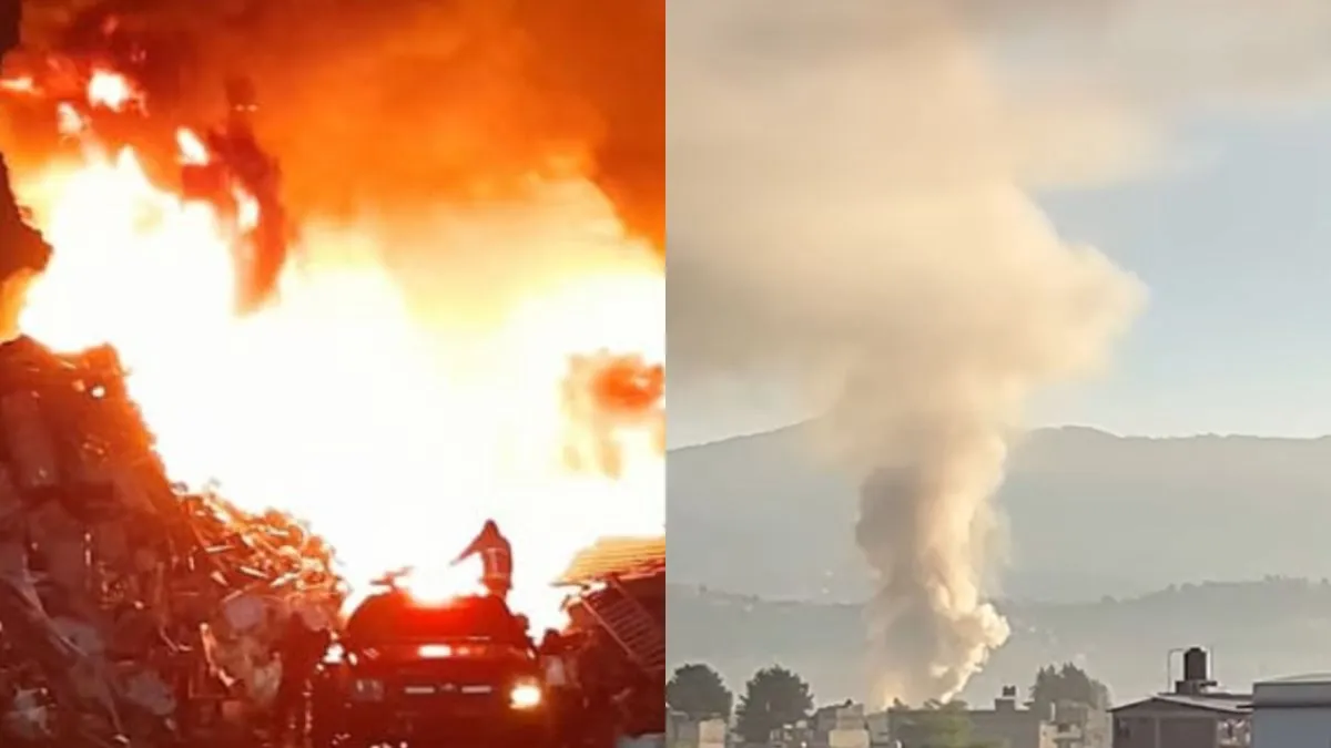 Se incendia fábrica en Xonacatlán