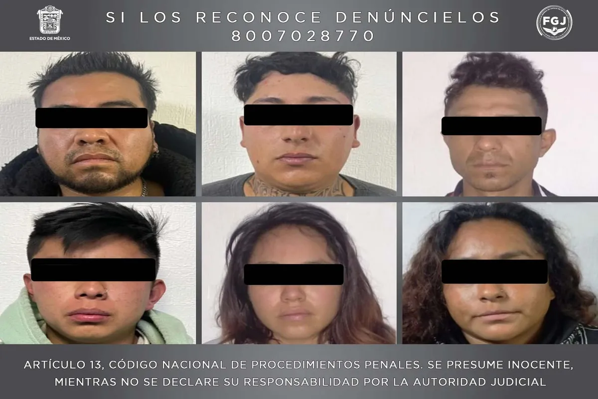 Tezoyuca: Seis presuntos integrantes de célula criminal, vinculados a proceso por homicidio