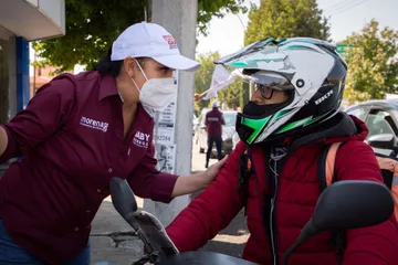 Gabriela Gamboa en recorrido por el municipio