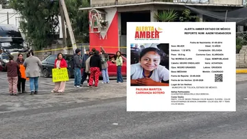 Familiares bloquean vialidad en Toluca para exigir búsqueda de menor desaparecida