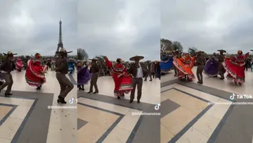 Bailarines mexicanos conquistan París con show frente a la Torre Eiffel [VIDEO]