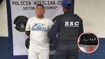 Un hombre de 36 años fue capturado por la Policía Auxiliar en la Agrícola Oriental.