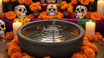 ¿Cuándo se pone la ofrenda para los fallecidos por ahogamiento y qué elementos no pueden faltar?