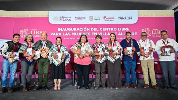 Delfina Gómez inaugura Centro Libre para las mujeres en Villa de Allende
