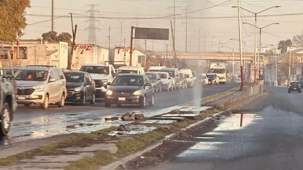 Fuga de agua en Tultitlán