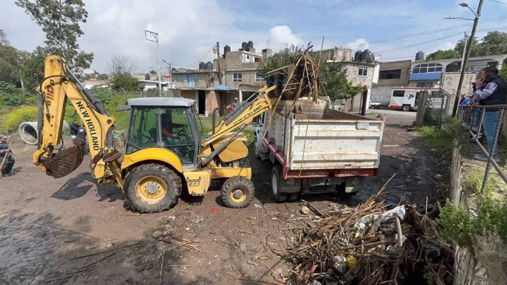 Vigilancia permanente en la Presa El Ángulo, Cuautitlán Izcalli, ante intensas lluvias