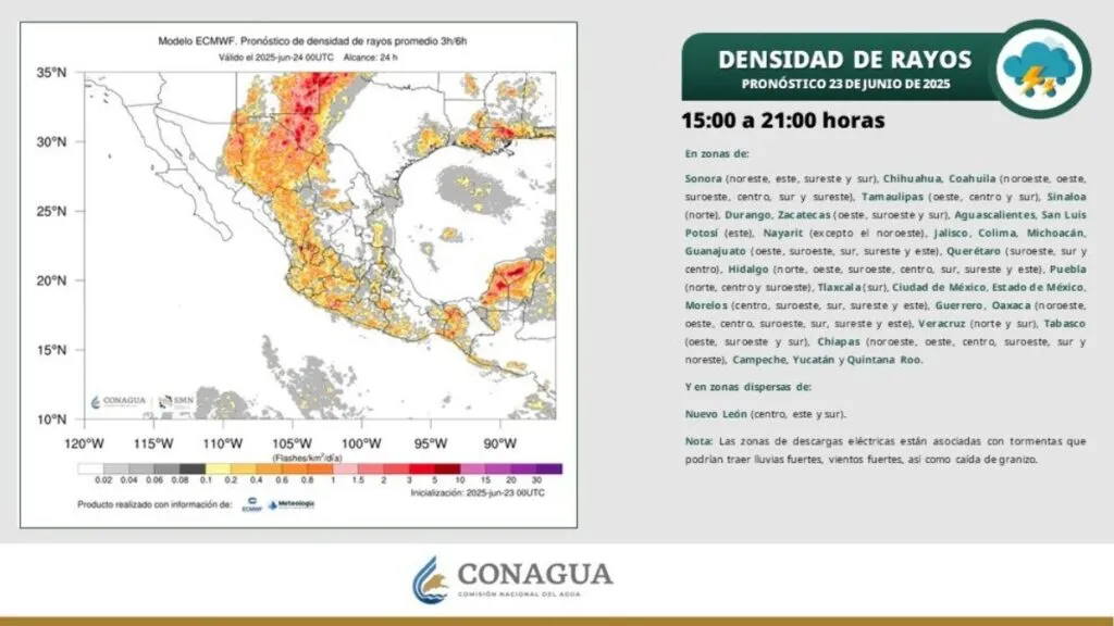 Pronóstico del clima para hoy 23 de junio en CDMX y Edomex