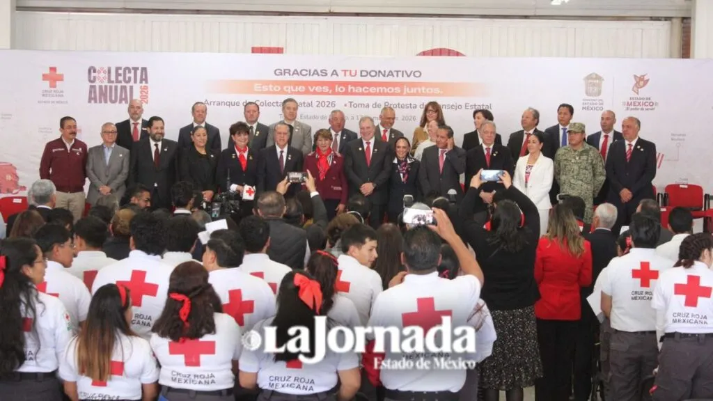 Delfina Gómez encabezó arranque de la Colecta Anual de la Cruz Roja Mexicana