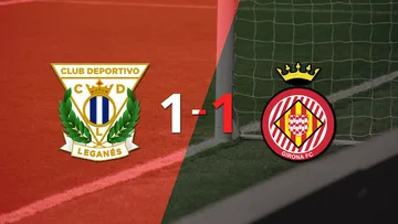 Leganés empató 1-1 contra Girona sobre el final del partido
