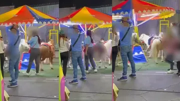 [VIDEO] Exhiben maltrato animal a ponys en Los Reyes La Paz