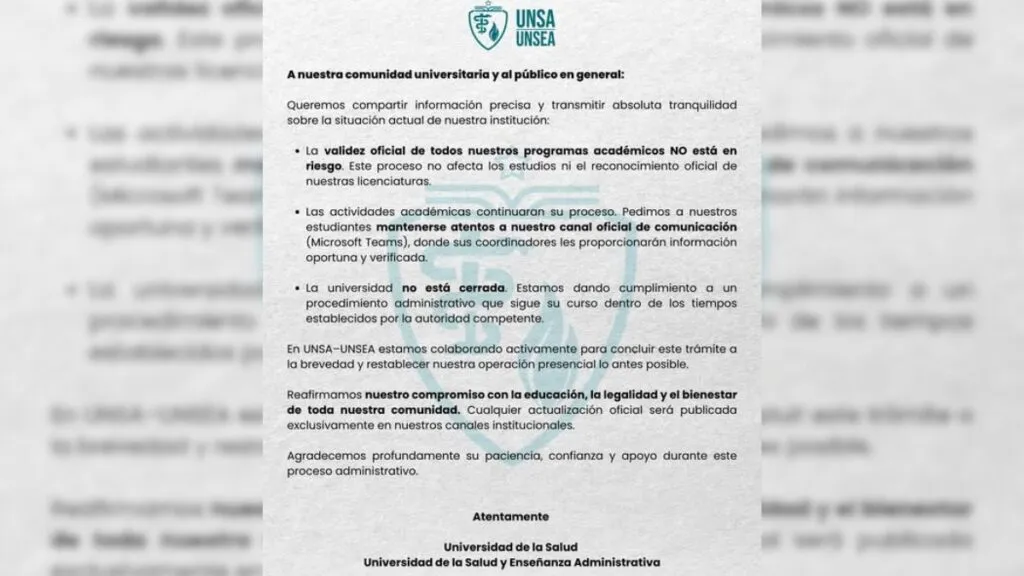 ¿Universidad de la Salud Edomex está suspendida? Esto sabemos