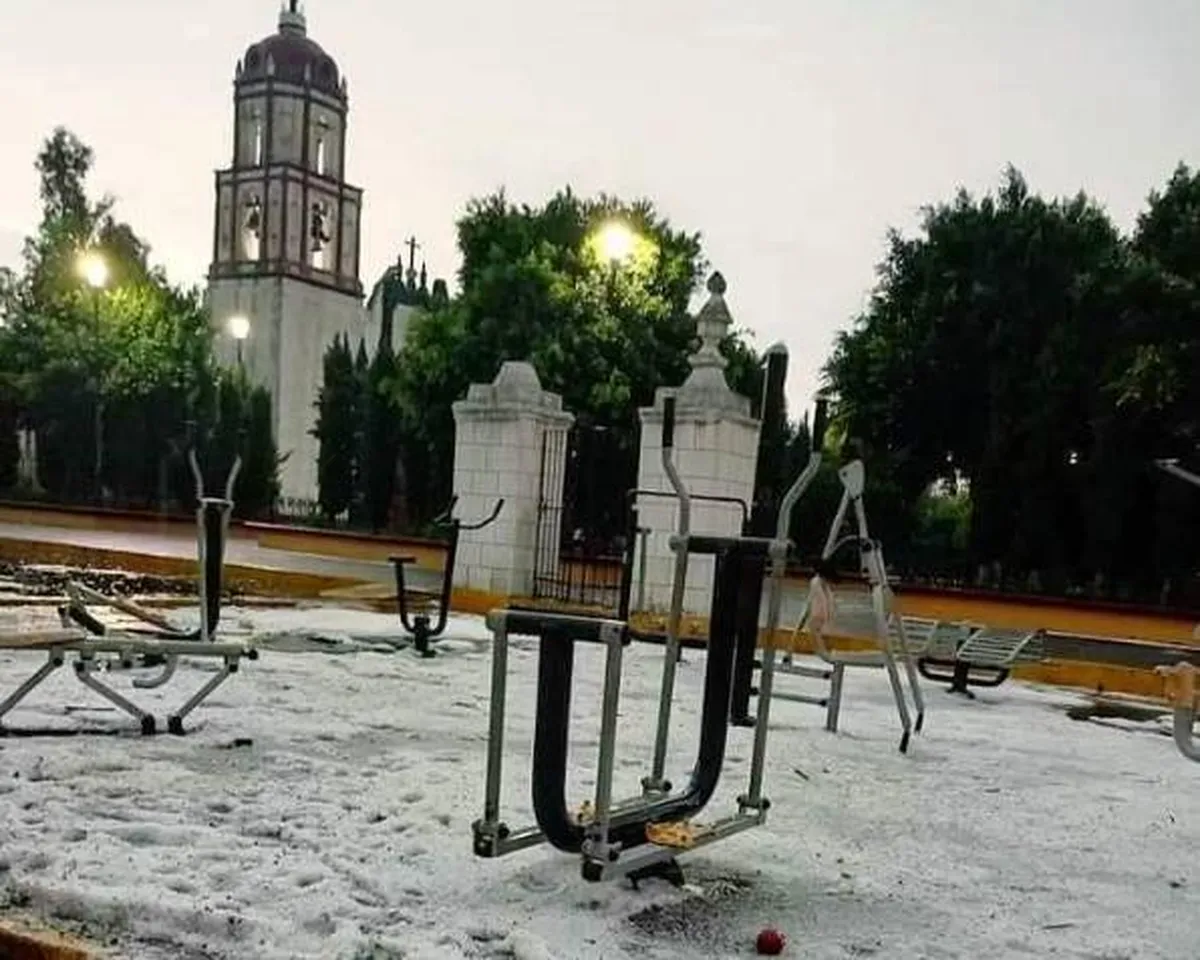 Cuautitlán: Santa Bárbara, un paisaje invernal en pleno verano