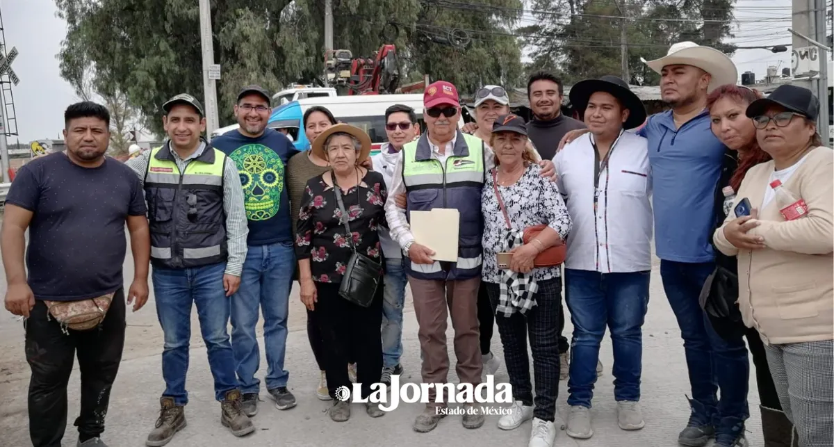 Tultepec: Promete federación infraestructura vial y equipamiento urbano a afectados por obras del Suburbano
