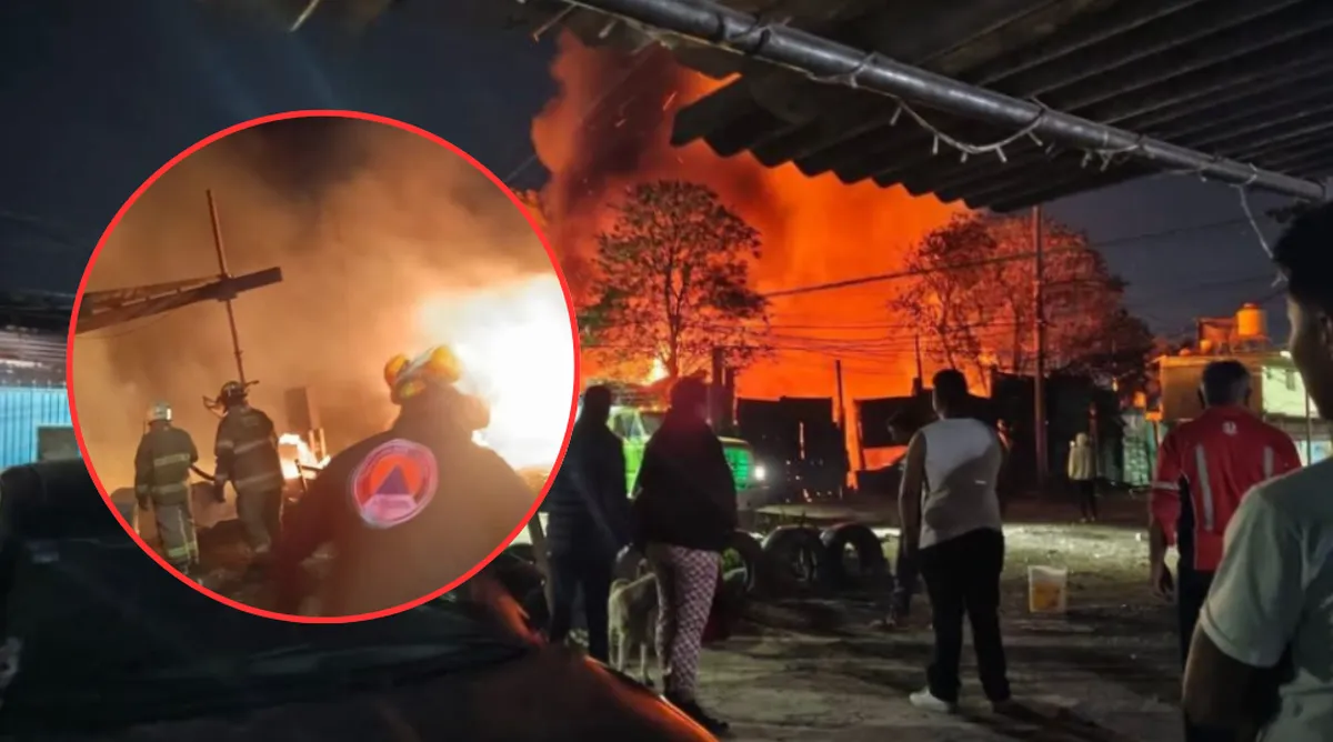 Incendio consume recicladora en Ecatepec: Autoridades van contra 1,500 sitios clandestinos