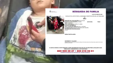Rescatan a niña abandonada durante la madrugada en Edomex