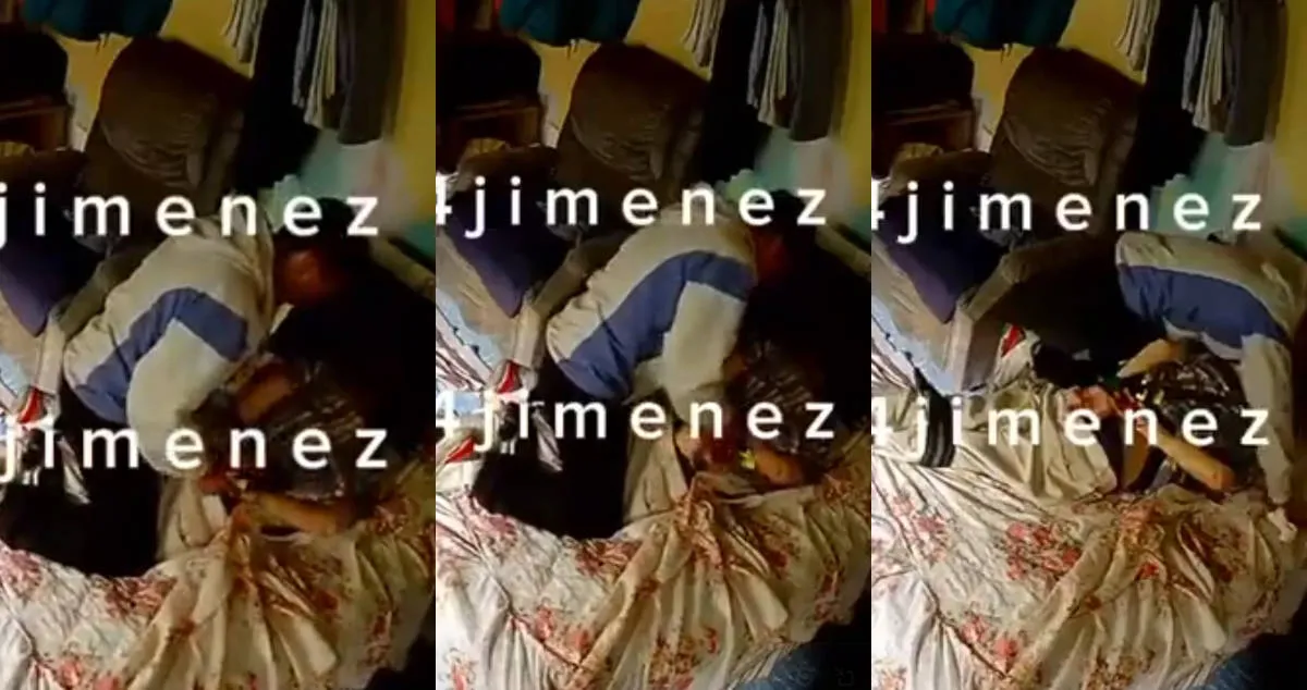 Captan en VIDEO momento en que ladrón somete a abuelito dentro de su casa para robar