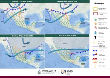 Frente Frío 45 traerá lluvias, vientos y frío a Edomex, CDMX e Hidalgo este fin de semana, advierte el SMN