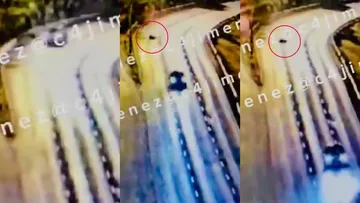Cámaras captan cómo un joven cae de una camioneta en movimiento en Viaducto Río Becerra, CDMX.