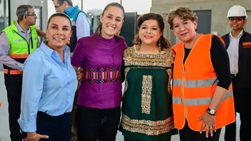 Sheinbaum, Delfina Gómez y Brugada supervisan último tramo del Tren Interurbano “El Insurgente” México-Toluca