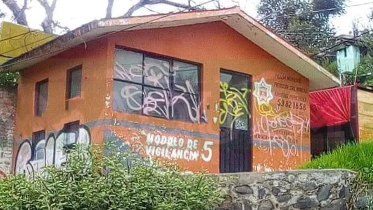 Cuatro de cinco módulos de la policía de Cocotitlán están abandonados