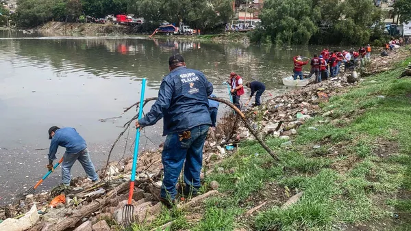 GEM limpia en tiempo récord la Presa Los Cuartos en Naucalpan