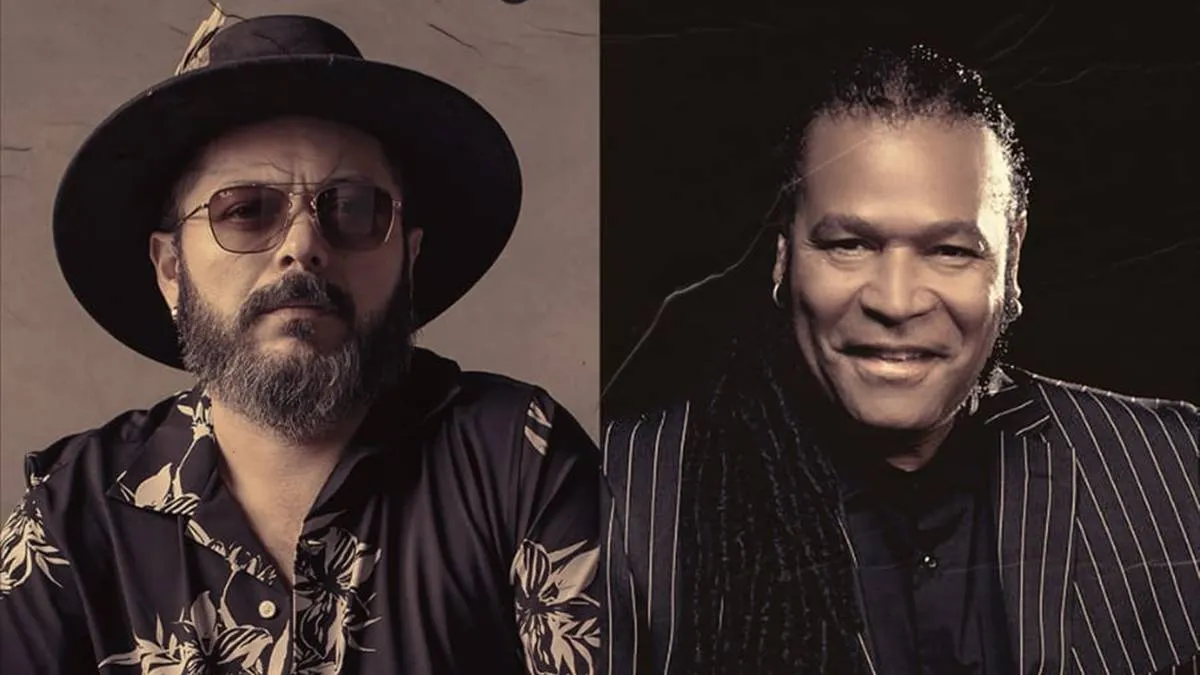 Edgar Oceransky y Amaury Gutiérrez en concierto en La Maraka