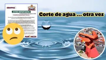 ODAPAS anuncia suspensión del suministro de agua en Neza, otra vez