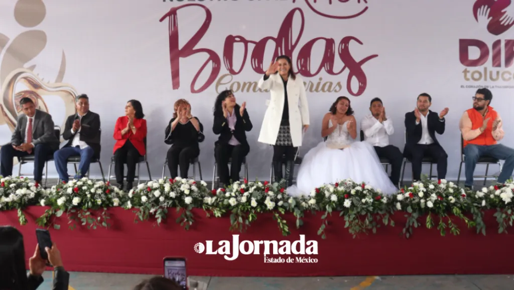 ¡Toluca es amor! Realiza segunda edición de bodas comunitarias con 241 nuevos matrimonios