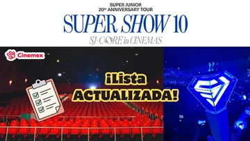 Lista ACTUALIZADA de cines de Cinemex para el SUPER JUNIOR 20th Anniversary TOUR SJ-CORE en México