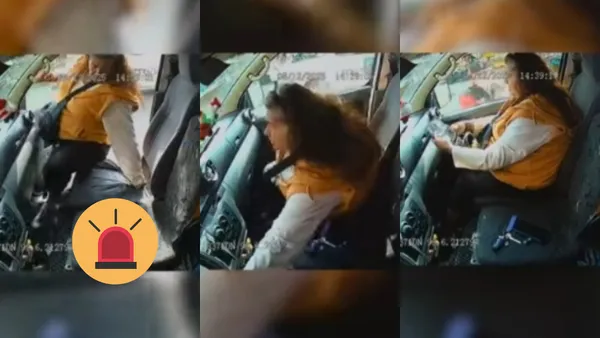 Una mujer roba dinero de una combi en la ruta México-Pachuca; el robo quedó grabado en video y generó indignación en redes.
