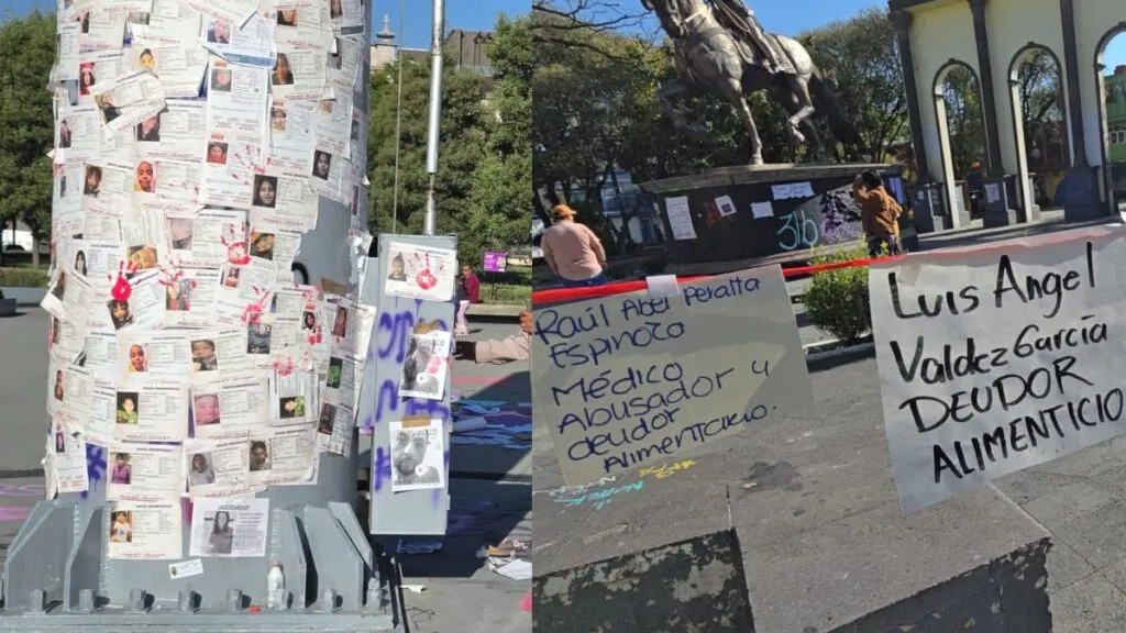 Toluca: Así amaneció el centro de la ciudad tras la marcha del 8M