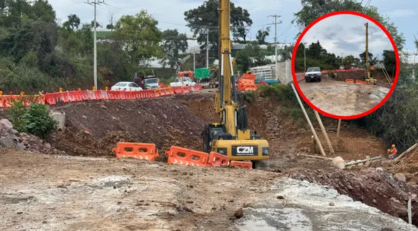 Tras un año a penas reparan deslizamiento de tierra en la Tenango-Tenancingo