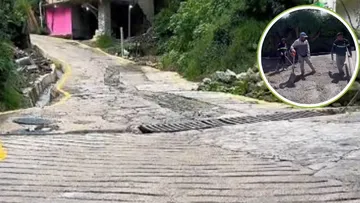 Vecinos de Jilotzingo denuncian retrasos e inconclusión de obras públicas