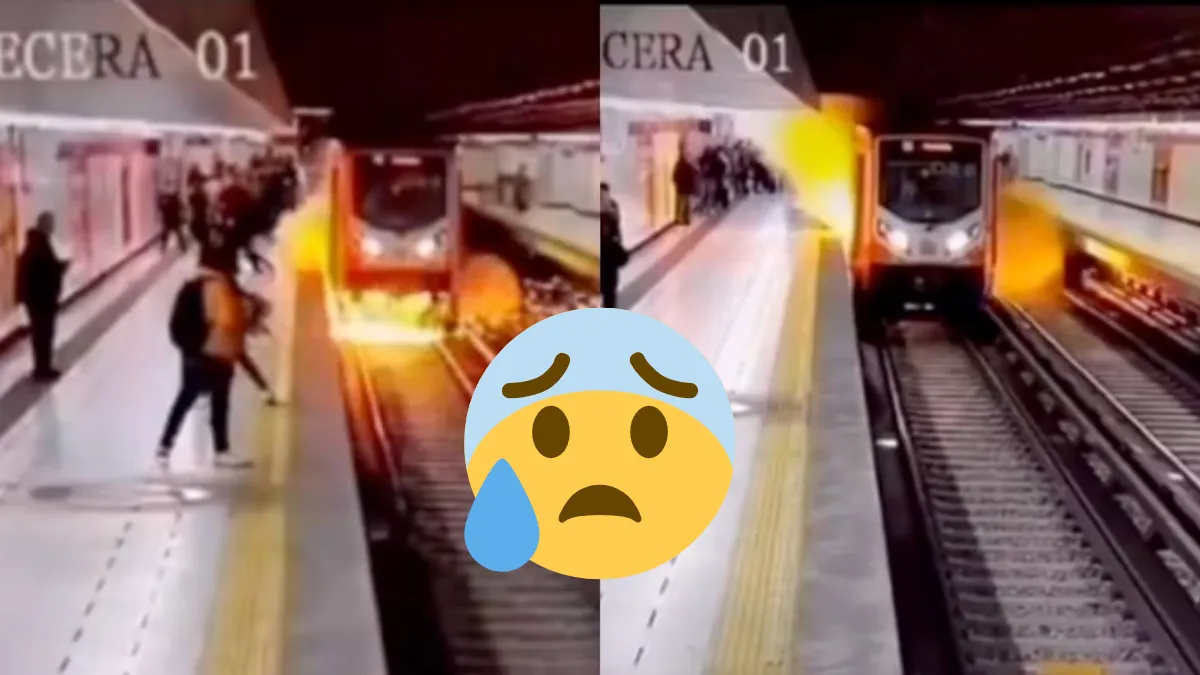 Cámara captó el momento de la 'explosión' en la estación Sevilla de la Línea 1 del Metro CDMX.