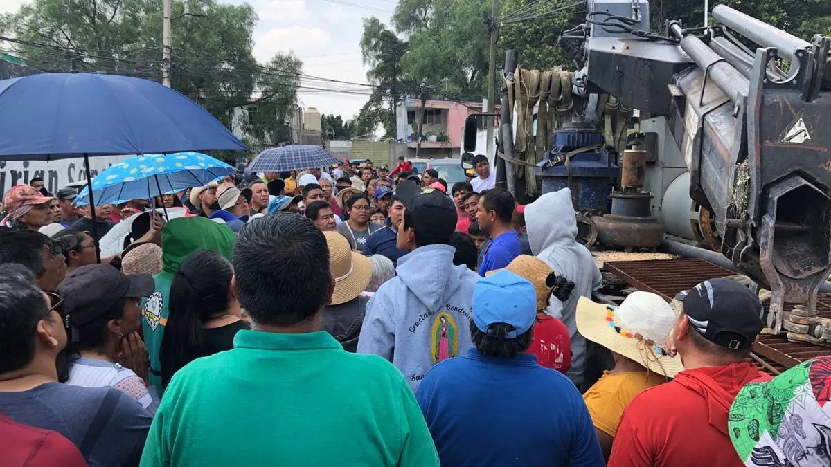 Chiconcuac: Pobladores impiden que se desmantele un cárcamo